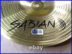 Signed Steve Jordan Rolling Stones Autographed 10 Splash Cymbal Beckett BAS COA