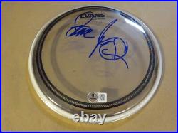 Signed Steve Jordan Rolling Stones Autographed 8 Clear Drum Hea Beckett BAS COA