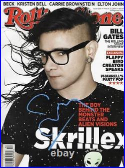 Skrillex Signed Rolling Stone Magazine