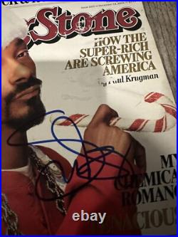 Snoop Dogg Signed Rolling Stones Magazine Jsa Coa Autographed Rapper Rare