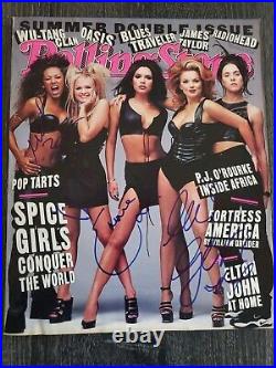 Spice Girls Signed Autograph Rolling Stone Magazine By 3 Mel B Emma Bunton Ger