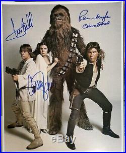 Star Wars Rolling Stone 11x14 SIGNED Photo Mark Hamill Carrie Fisher Mayhew