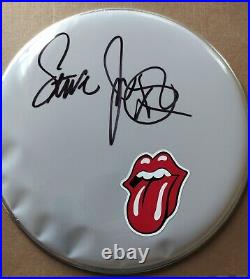 Steve Jordan- Rolling Stones Signed Drumhead