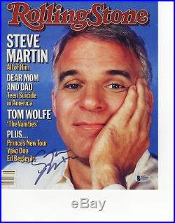 Steve Martin Signed Photo 11x14 Autograph Rolling Stone Cover Bas Psa