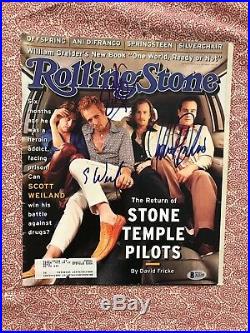 Stone Temple Pilots Signed Rolling Stone Weiland Autographed Auto BAS not PSA