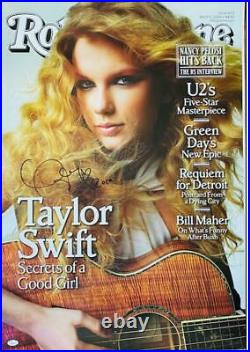 TAYLOR SWIFT Signed Autograph 24x33.5 Rolling Stones Poster JSA