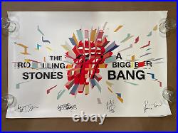 THE ROLLING STONES / A BIGGER BANG Autographed Poster 24 x 36 2005