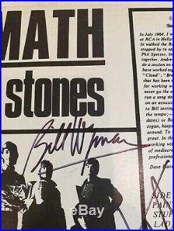 THE ROLLING STONES AFTERMATH VINYL LP autographed BY KEITH RICHARDS MICK JAGGE