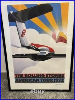 THE ROLLING STONES AMERICAN TOUR 1972 POSTER 50thANNIVERSARY SIGNED JOHN PASCHE