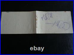 THE ROLLING STONES AUTOGRAPH MICK JAGGER SIGNED 1960's AUTOGRAPH BOOK PAGE