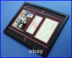 THE ROLLING STONES AUTOGRAPHS framed masterly display The Stones