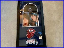 THE ROLLING STONES Black and Blue Album/signed autograph framed display COA