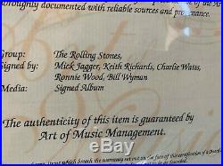 THE ROLLING STONES Black and Blue Album/signed autograph framed display COA
