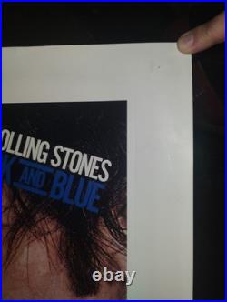 THE ROLLING STONES Black and Blue Litho/ Poster. Plate Signed OFFERS ACCEPTED
