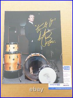 THE ROLLING STONES Charlie Watts Signed Autograph Signed to 20x25cm Photo