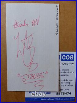 THE ROLLING STONES Charlie Watts signed Autograph 3x5 Index Card ACOA COA