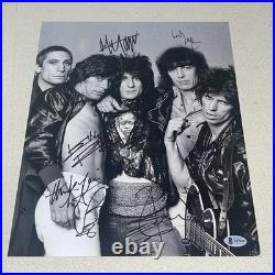 THE ROLLING STONES GROUP autographed 11X14 MICK JAGGER KEITH RICHARDS +3 BECKETT