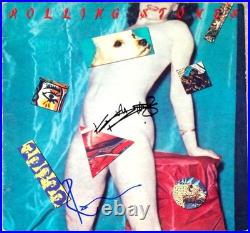 THE ROLLING STONES HAND SIGNED AUTOGRAPHED UNDERCOVER ALBUM BY 2! WithPROOF+C. O. A