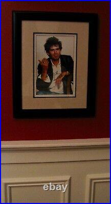 THE ROLLING STONES-KEITH RICHARDS Autographed & Framed Picture With COA