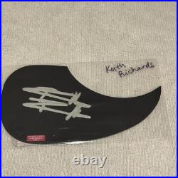THE ROLLING STONES KEITH RICHARDS SIGNED AUTOGRAPHED PICKGUARD AUTO With COA RARE