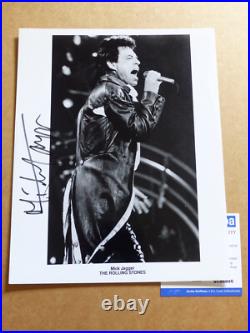 THE ROLLING STONES Mick Jagger signed Autograph 8x10 Photo autographed ACOA