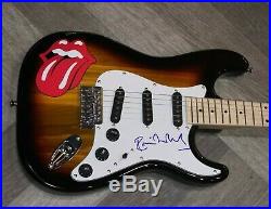THE ROLLING STONES SIGNED RONNIE WOOD AUTOGRAPHED CUSTOM ELECTRIC GUITAR WithPROOF