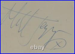 THE ROLLING STONES Signed Autograph Index Card Set by All 5 Slab JSA BAS