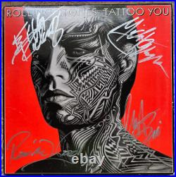 THE ROLLING STONES Signed'Tattoo You' ALBUM JAGGER RICHARDS WOOD WATTS