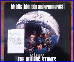 THE ROLLING STONES signed album & album page, all 5 members, crisp autographs