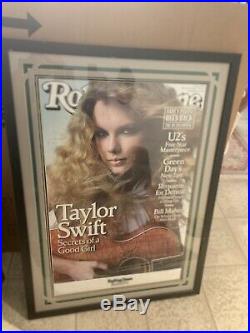 Taylor Swift Autographed Rolling Stone Poster AUTHENTIC Framed