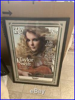 Taylor Swift Autographed Rolling Stone Poster AUTHENTIC Framed