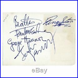 The Beatles 1963 Capitol Cinema Cardiff Autographs (UK)