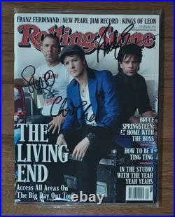The Living End Rolling Stone Magazine Cover Signed 2009' Scott, Chris, Andy