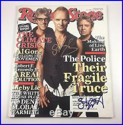 The Police Sting Rolling Stone Magazine Signed Autographed June 2007 PROOF COA
