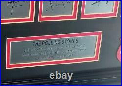 The Rolling Stones 14x11 Photo Framed Replica Laser Autographs