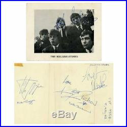The Rolling Stones 1960s Autographs (UK)