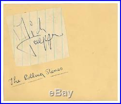 The Rolling Stones 1960s Signed Autograph Book Pages (UK)