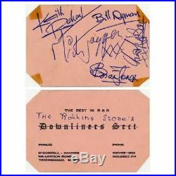 The Rolling Stones 1963 Autographed Business Card (UK)