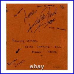 The Rolling Stones 1963 Keith Richard Autograph (UK)