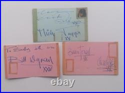 The Rolling Stones 1964 Full Set Of 5 Autographs