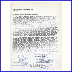 The Rolling Stones 1964 Signed The T. A. M. I. Show Contract (USA)
