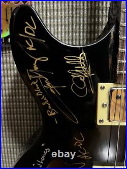 The Rolling Stones & ACDC hand signed guitar with COA The Rolling Stones & ACDC hand signed guitar with COA