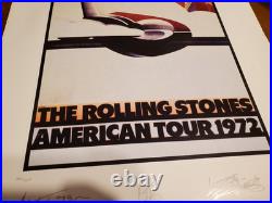 The Rolling Stones American Tour 1972 poster signed by Mick Jagger & others