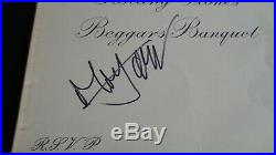 The Rolling Stones Autograph Mick Jagger Signed Beggars Banquet Lp. Epperson