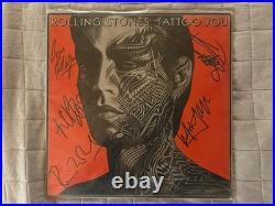 The Rolling Stones Autographed Album-Tattoo You-Signed ALL Band-AUTHENTICATED