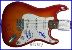 The Rolling Stones Autographed Autograph Pros Cherryburst Guitar ACOA