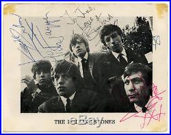 The Rolling Stones Autographed Promotional Card
