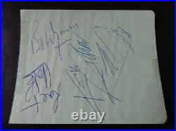 The Rolling Stones Autographs A Full Set Of Signatures Circa Early 1964