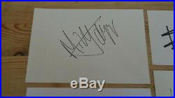 The Rolling Stones Autographs A Fully Signed Circa 1980's Set. Epperson