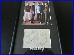 The Rolling Stones Autographs Full Band Signed Page Circa 1965 Great Signatures